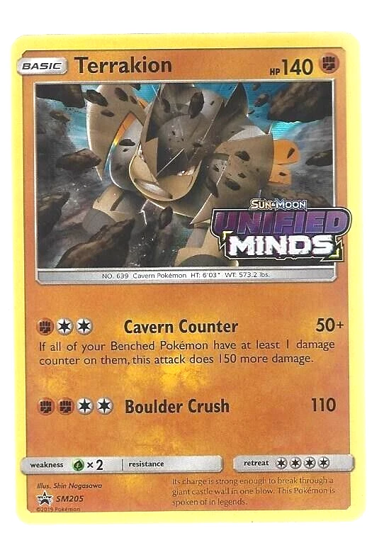 Terrakion Pokémon TCG Individual Collectible Card Game Cards for