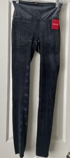 Spanx Women  s Velvet Leggings Size Small Classic Navy