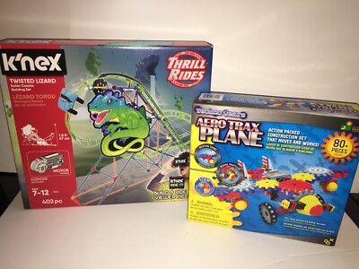 Set Of 2 K Nex & NIB Techno Gears AERO TRAX PLANE CONSTRUCTION SET Products