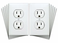Fake Electrical Outlet Sticker Decals, Prank Wall Outlet Joke, Qty of 10 