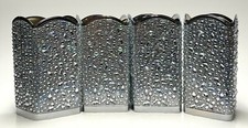 4 Bath Body Works SILVER TOSSED GEM DIAMOND Foaming Hand Soap Holder Sleeve