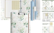 3 Ring Binder with clipboard, 1 inch Binder Organizer, 1in  Letter Size  Leaves