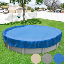 Round Winter Pool Cover Safety Heavy Duty Swimming Cover for Above Ground Pool