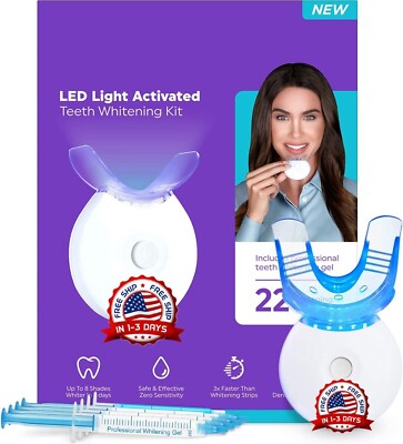Kit de blanqueamiento de dientes con luz LED para dientes sensibles Nuevo 2022
