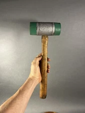 NEW NUPLA NUPLAFLEX  POWER DRIVE DEAD BLOW HAMMER RUBBER ENDS. Vintage.