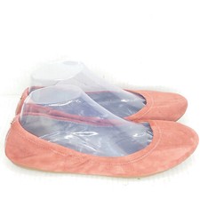 Cole Haan Ballet Flats Grand OS Size 8 B Coral Pink Orange Suede W08288