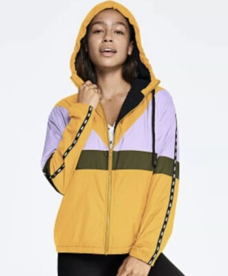 Victoria’s Secret PINK Full Zip Sherpa Lined Colorblock Anorak Jacket Size  XS/S