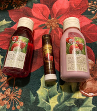 Yves Rocher Organic Raspberry Travel Size Shower Gel  Silky Lotion 1.7 fl. oz.