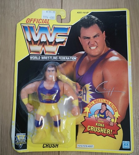 Vintage WWF Hasbro CRUSH Series 7 MOC 1992 Wrestli...