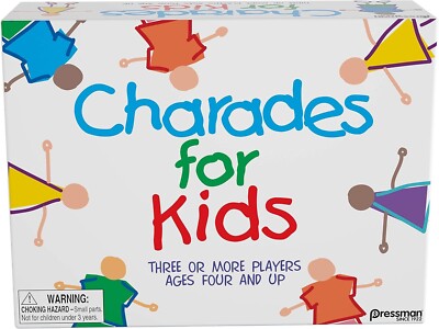 Pressman Charades Kids Family Game The 'No Reading Required' Multi-Players 4+