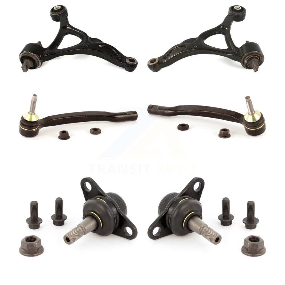TOR Front Suspension Control Arm Tie Rod End And Ball Joint Kit (6Pc