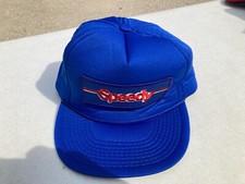 Speedy Auto Glass Blue SnapBack Hat Cap Vintage 1990s Mechanics Cars Trucker