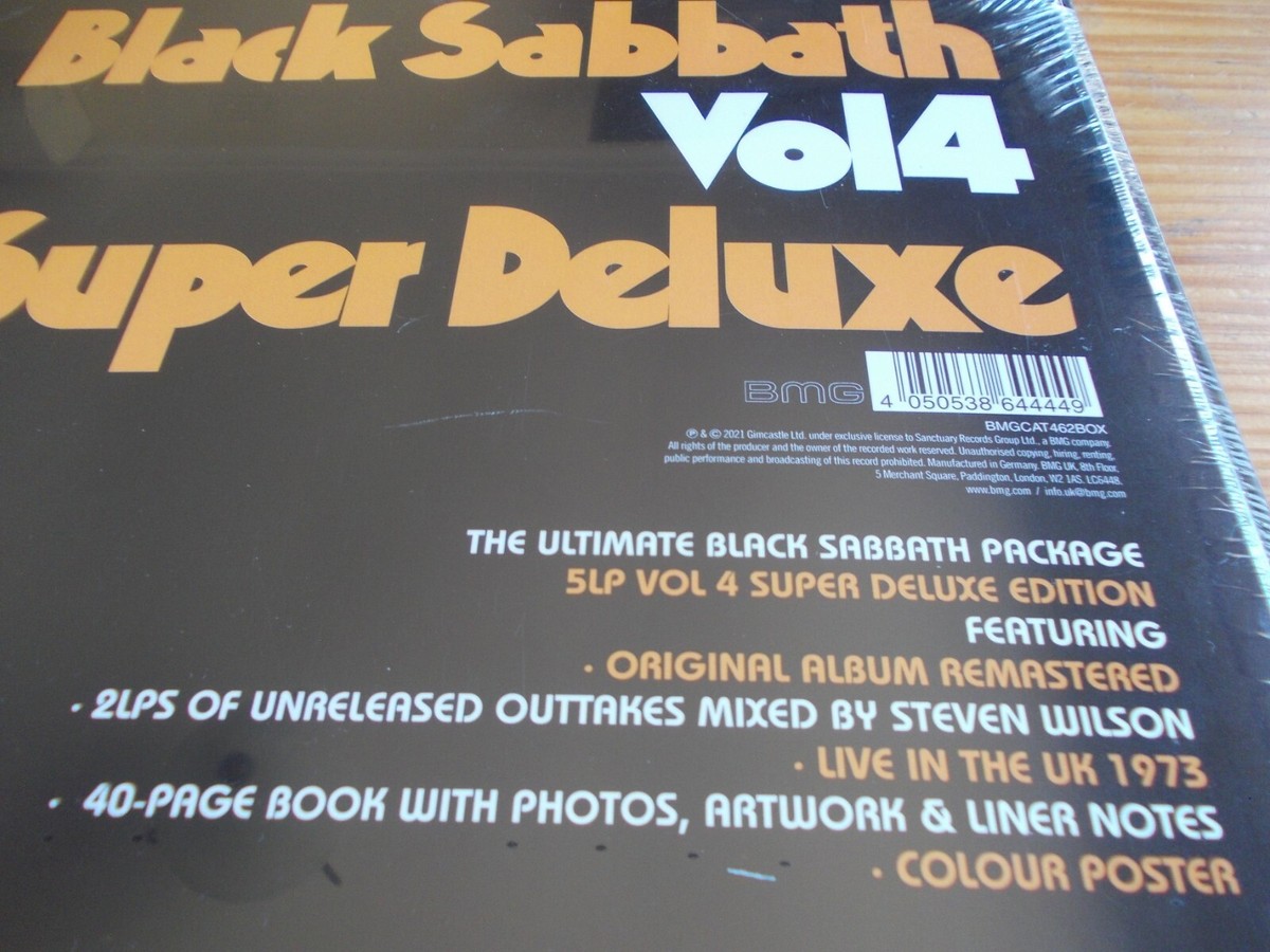 BLACK SABBATH - VOL. 4 SUPER DELUXE EDITION - 5 LP BOX SET SEALED