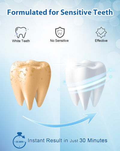 28Pcs 3D Teeth Whitening Strips Tooth Bleaching White Strips 14 Treatments