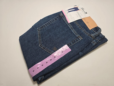 Jeans Donna Seven7 Vita Alta Slim Fit | Taglia 12, Blu Medio | Gamba Dritta, Effetto Snellente