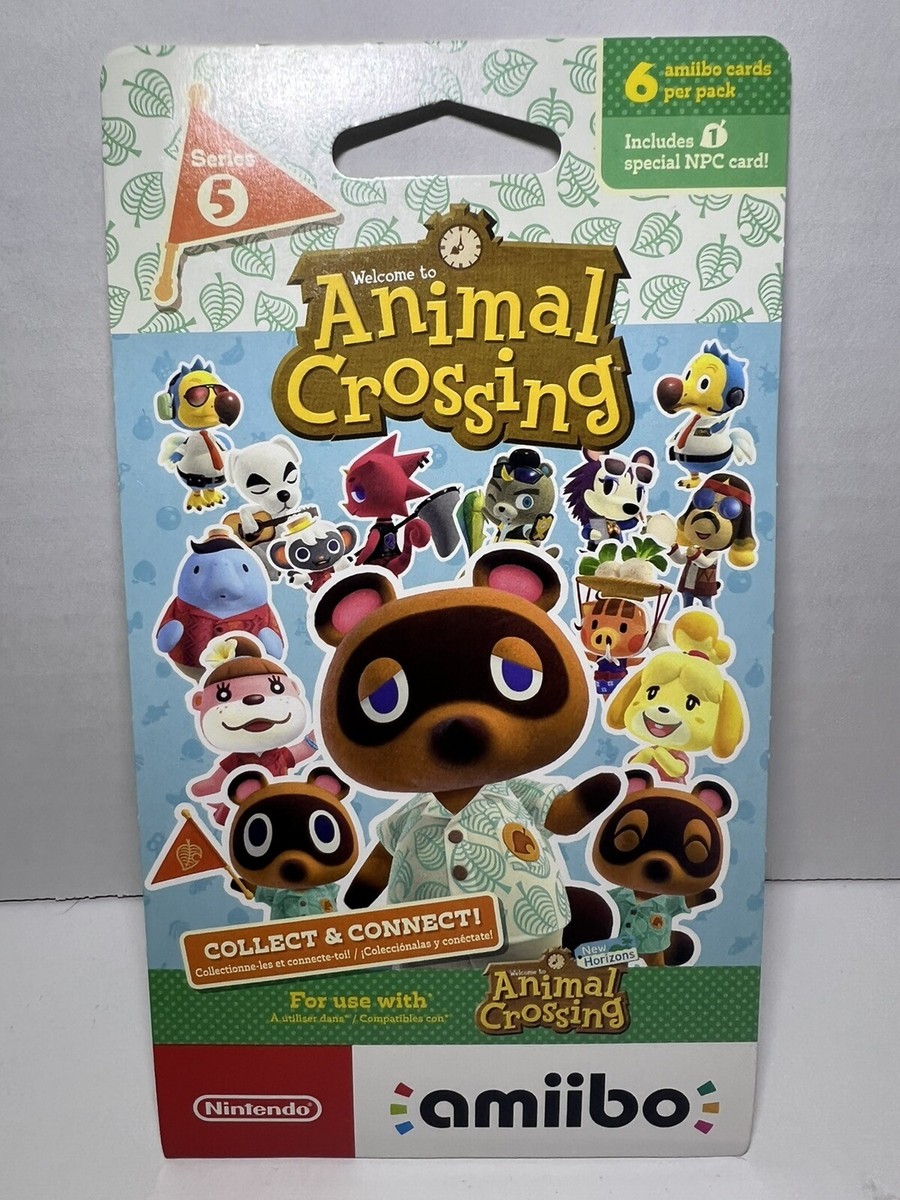 amiibo 5体セット Animal Crossing Amiibo Card Vol.5 5-Pack Set By Nintendo - Made In Jap