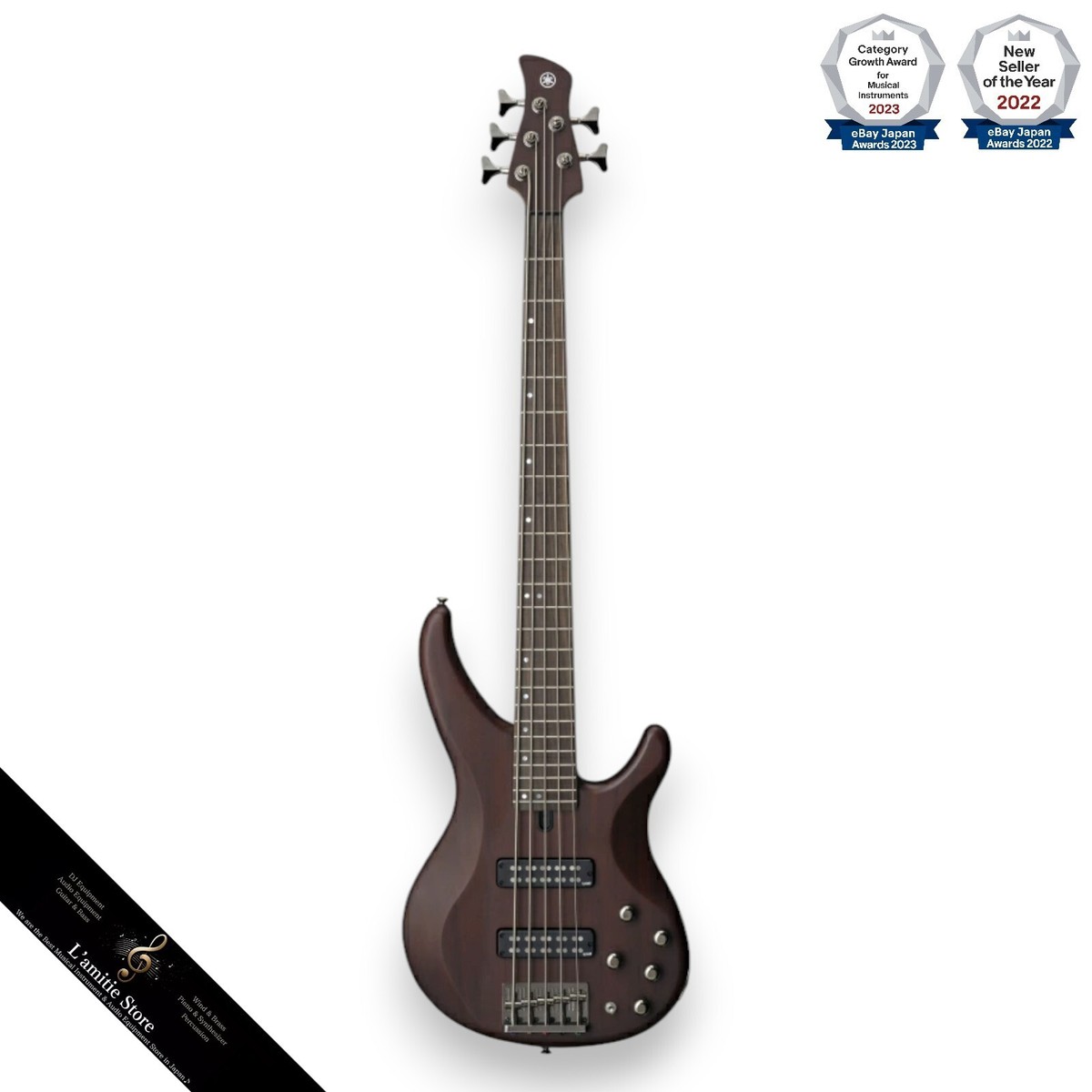 YAMAHA　5弦ベース TRBX505 TBR YAMAHA TRBX505 TBR 5-String Electric Bass Guitar Brown Japan