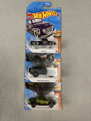 Hot Wheels Hot Trucks Ford F1 Toyota Land Cruiser Ford Ranger Raptor 225 226 236