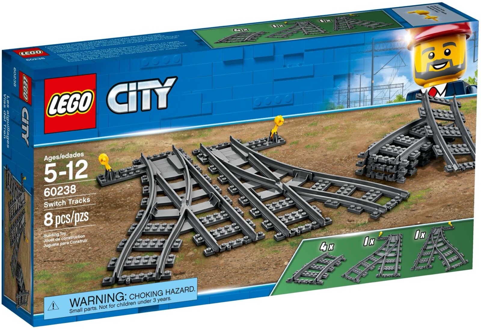 LEGO City 60238 Switch Tracks Train Brand New & Sealed