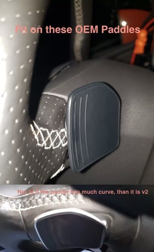 Black Metal Paddle Shift Extensions DSG Shifters For Audi S5 - 2/3 Day Delivery - Picture 4 of 11