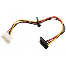 Syba SY-CAB40018 12" Molex to Dual SATA Right Angle Power Cable