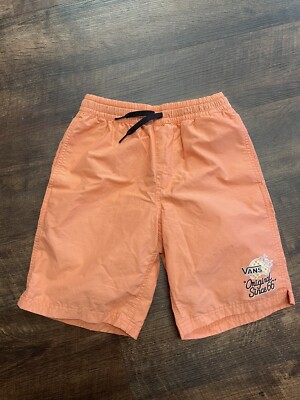 Vans L79853 Boy's Fusion Coral Primary Volley II Shorts Size Medium