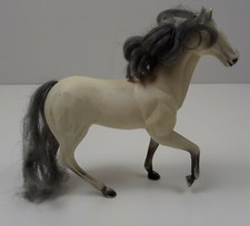 Vintage Kid Kore Toy Plastic Horse 1994 Gray Grey 7.5" Tall