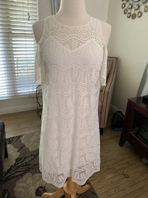 Plenty by Tracy Reese ivory lace off the shoulder dress size S | eBay Plenty by Tracy Reese ivory lace off the shoulder dress size S | eBay