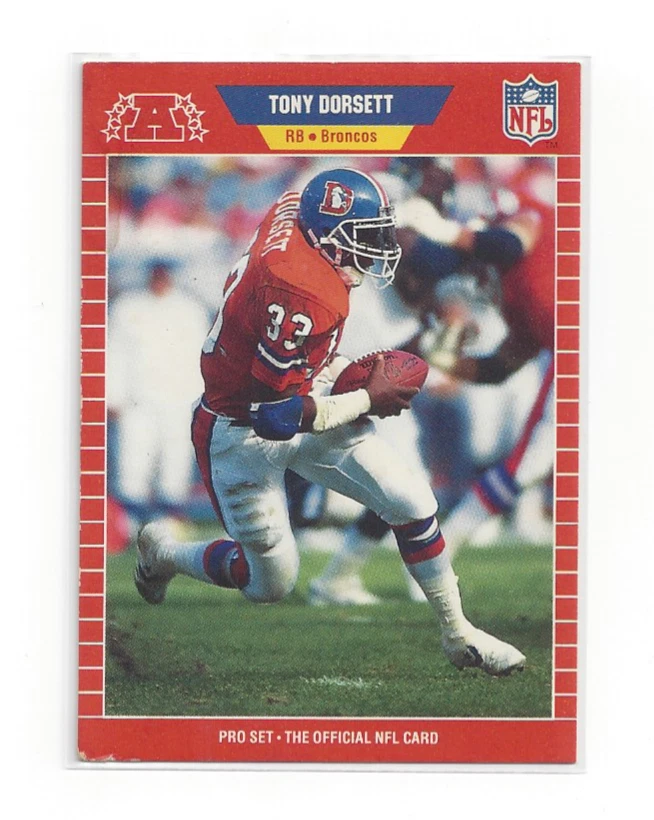 Tony Dorsett 1989 Pro Set #453 Broncos HOF NFL Legend Football Card Vintage
