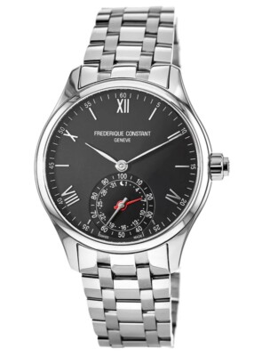Frederique Constant Horological Smartwatch FC-285B5B6B Mens Black Dial Stainless
