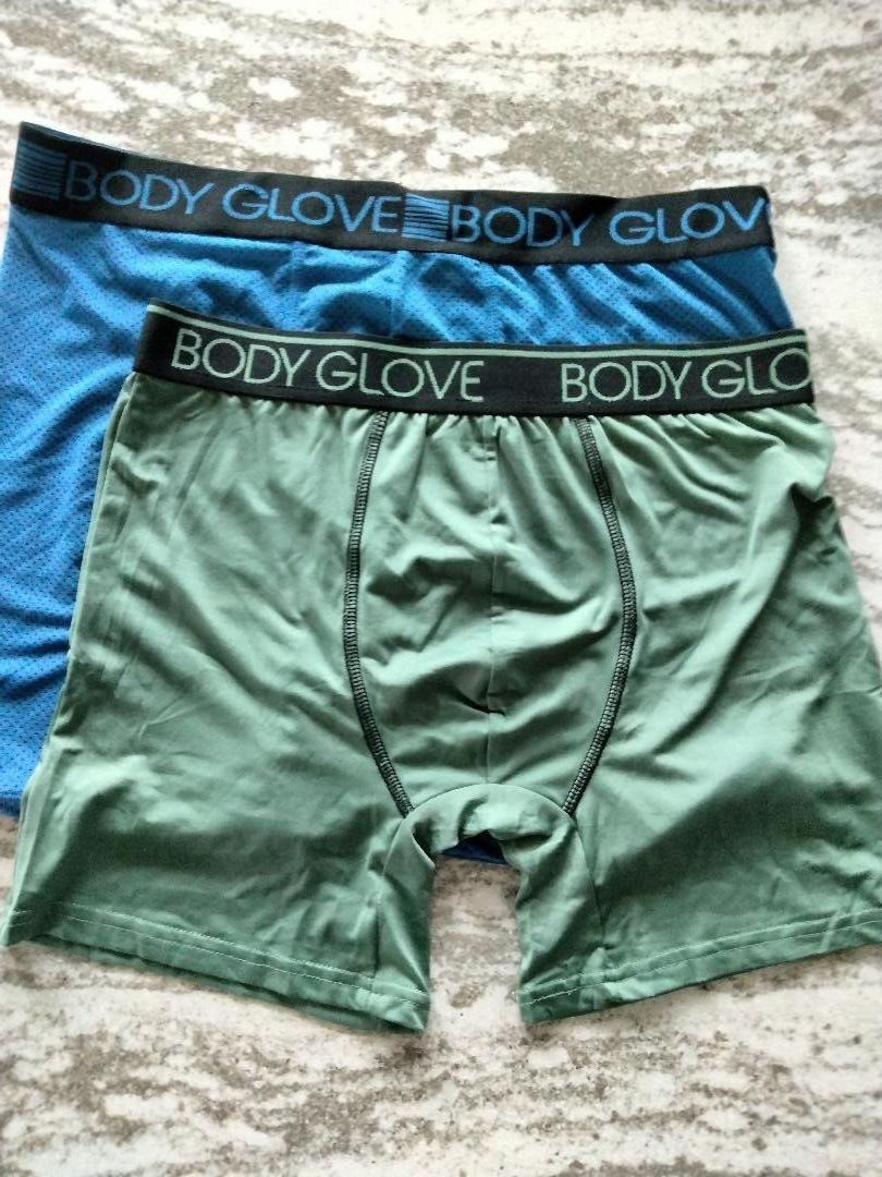 Body Glove Men's Lot of TWO Micro Boxer Briefs Underwear Medium MINT