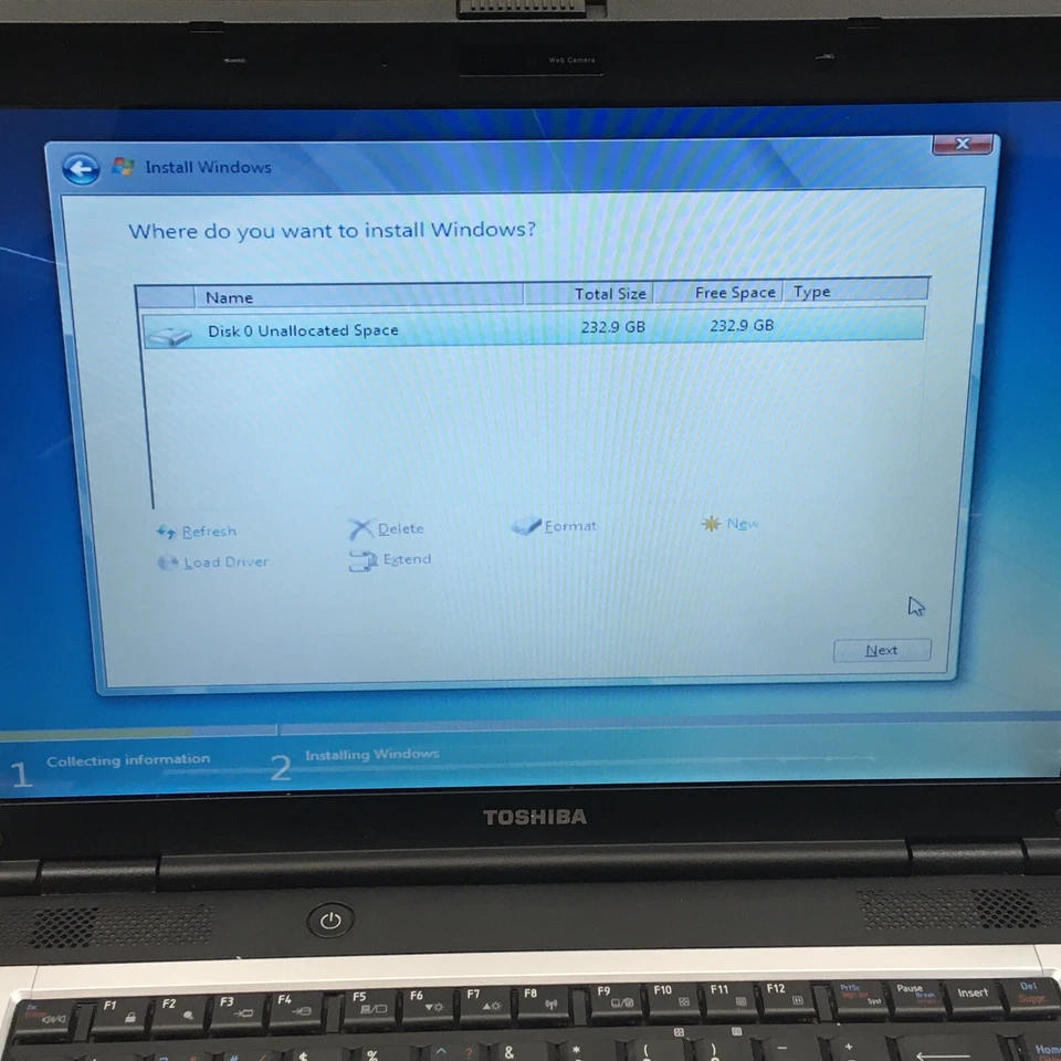 Toshiba Satellite L300D 15.4" Athlon X2 Dual-Core 2GB 250GB For Parts H2441 - Image 3 of 4