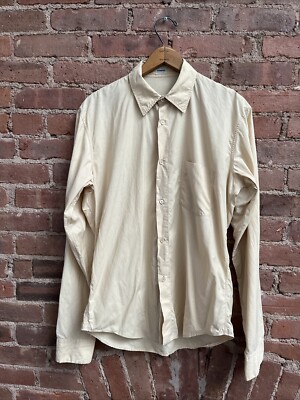 Vintage Jil Sander Mens Shirt Sz 39, Yellow Cotton/Synth, Italy | eBay
