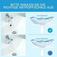Universal Siphon Waschbecken Ablaufgarnitur Abflussrohr Syphon 1