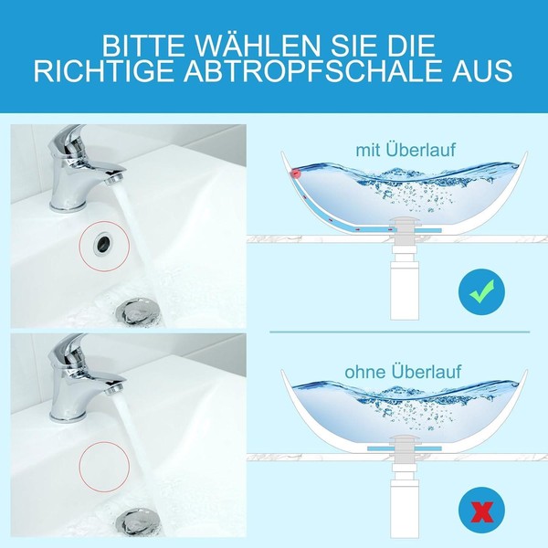 Universal Siphon Waschbecken Ablaufgarnitur Abflussrohr Syphon 1-image