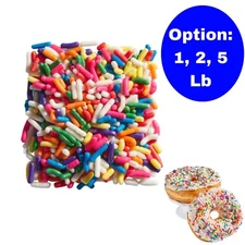 Rainbow Sprinkles Jimmies for Baking Desserts