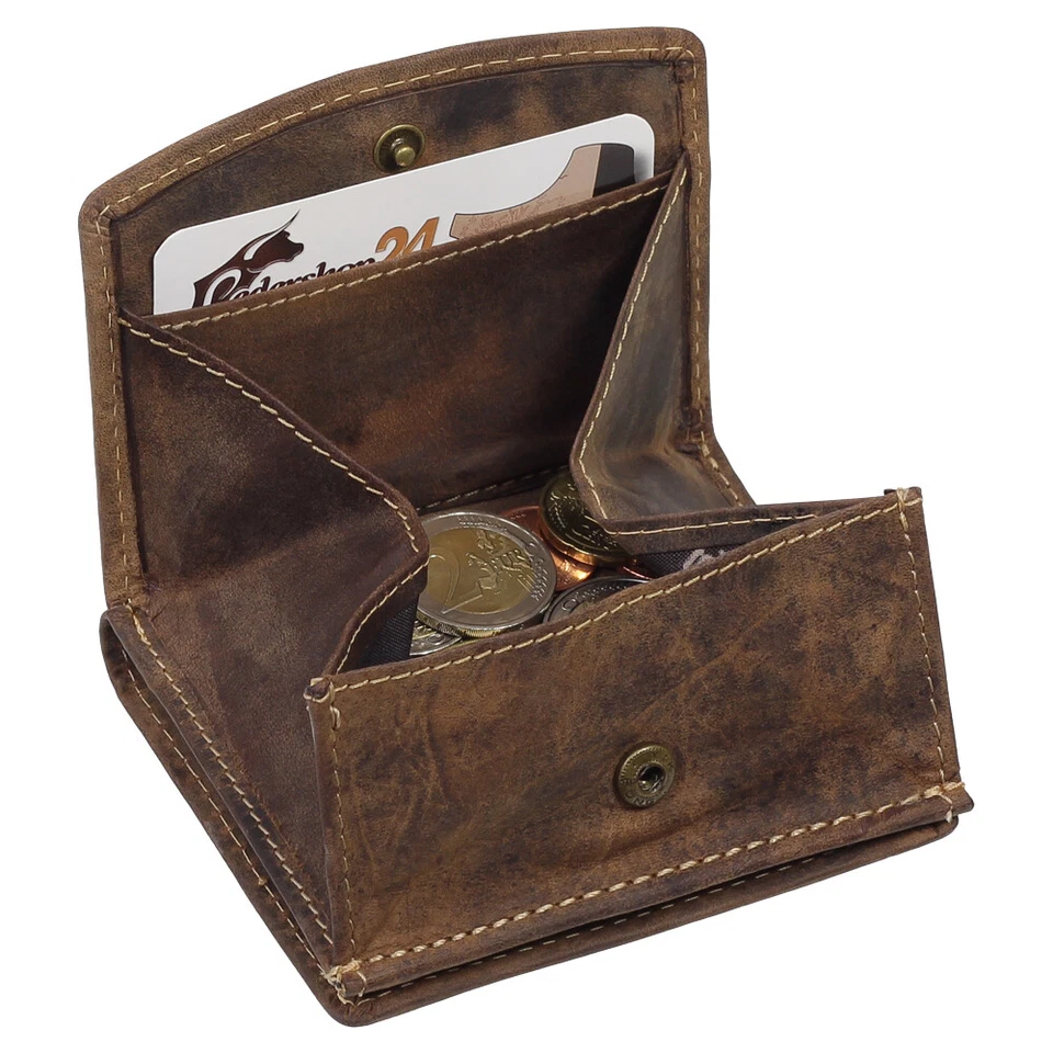 J.Jones Herren Geldbörse Leder Geldbeutel Echtleder Börse Wiener Schachtel 5492 - Bild 4 von 4