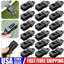 100PCS Plastic Clips Adjustable Heavy Duty Lock Grip for Tarp & Shade Cloth USA+