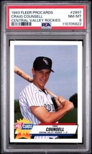 1993 PROCARDS Craig Counsell - PSA 8 1st ProCards Issue - Cental Valley Rockies