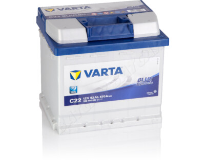 Starterbatterie Varta C22 12V 52 Ah Autobatterie TOP Angebot gefüllt u. geladen 