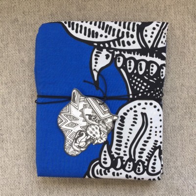 NWT Pottery Barn Teen Zio Ziegler Tiger Twin Duvet Cover only royal blue white 