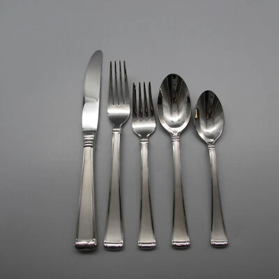 Gorham COLUMN FROSTED Stainless Flatware - 5pc Place Setting / NO