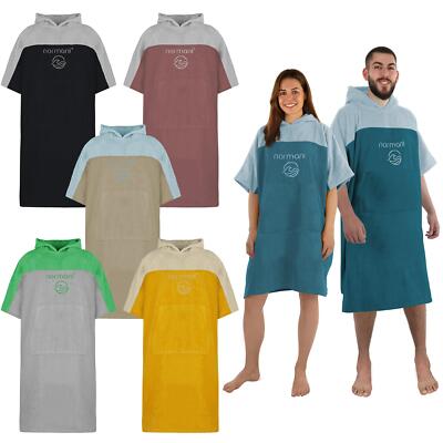 Badeponcho Kapuzenhandtuch Frottee Badetuch Baden Surfen Strand Damen & Herren