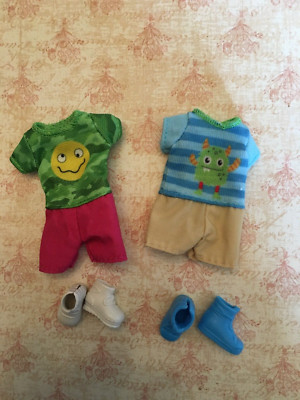 NEW Original lot of 2 Mattel Kelly doll Tommy Ryan boy Chelsea Boy  Clothes
