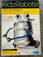 New Kidz Robotix Tin Can Robot - 4M STEM Toy Project Factory Sealed