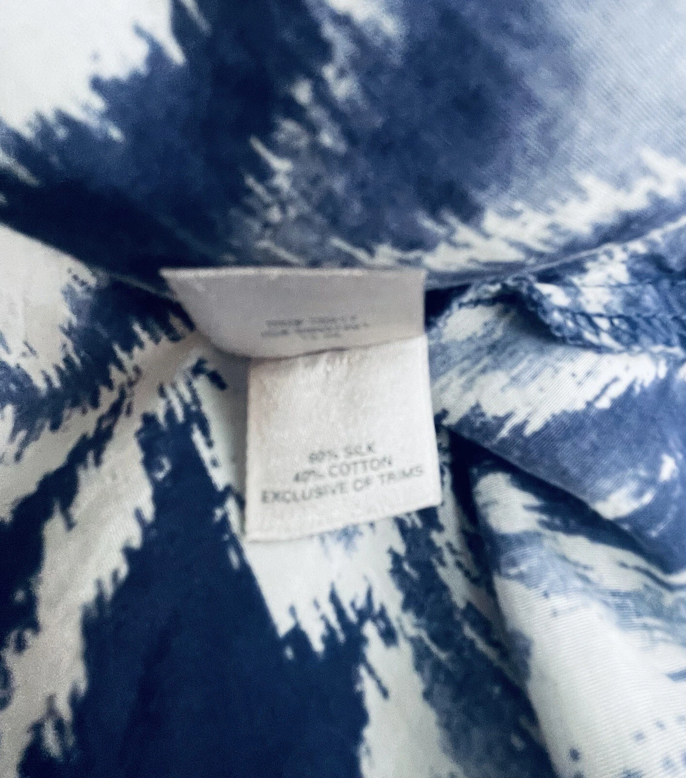 UNDERCOVER Abito slip lungo Victoria's Secret M misto cotone seta blu bianco lowback vintage