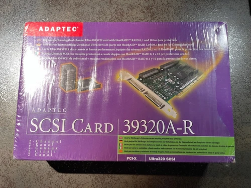 Adaptec 39320A-R, Dual Channel, SCSI Ultra320, RAID, PCI-X, Top Zustand, OVP