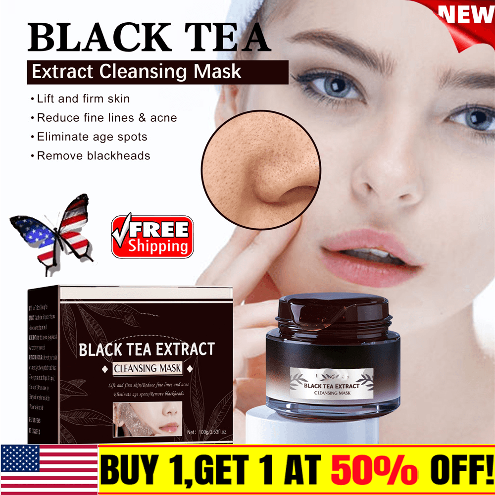 Black Tea Mask,Black Tea Extract Cleansing MaskBlack Tea Skinning Peel