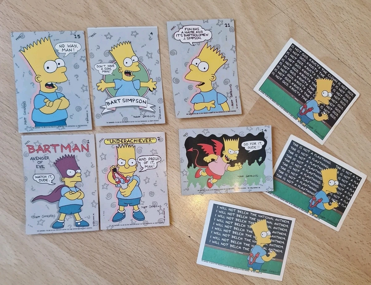 The Simpsons Collectable Trading Cards with Vintage for sale | eBay