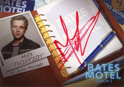BREYGENT 2016 BATES MOTEL STAFFEL 2 MAX THIERIOT #AMT1 ROTE AUTOGRAMMKARTE